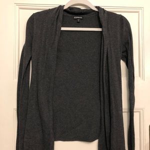 Grey cardigan